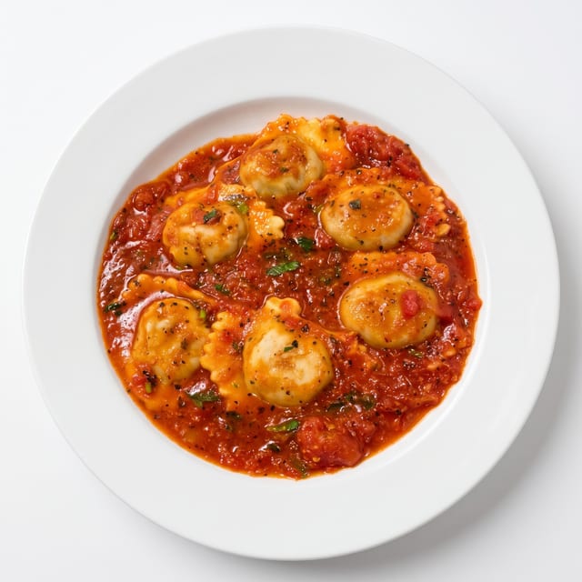 Beef Ravioli All'Arrabbiata.